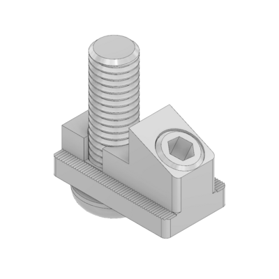 41-002-7 MODULAR SOLUTIONS ZINC PART<br>HIDDEN PROFILE CONNCETOR C, SHORT